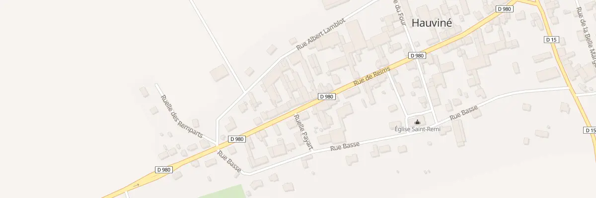 Plan du 20 Rue de Reims à Hauviné