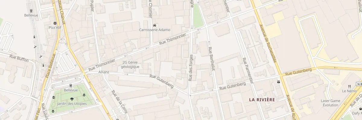 Plan du 6B Rue des Forges à Saint-Étienne