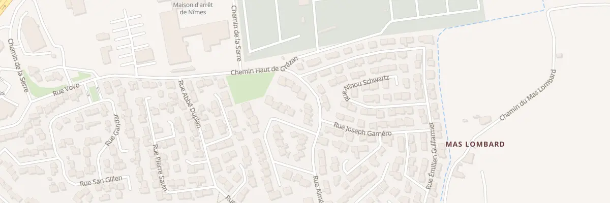 Plan du 675 Rue Aimé Orand à Nîmes