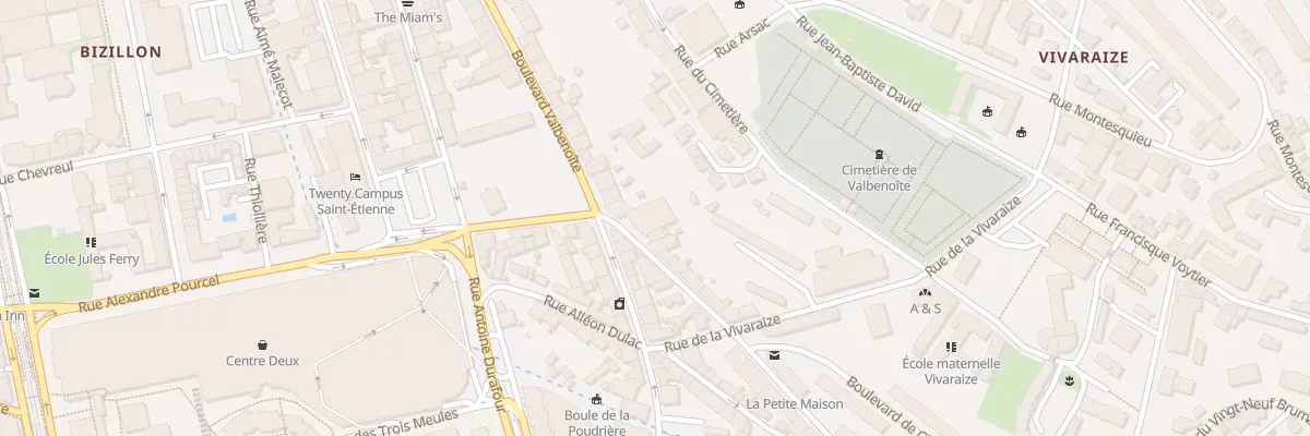 Plan du 3 Rue Crozet Boussingault à Saint-Étienne