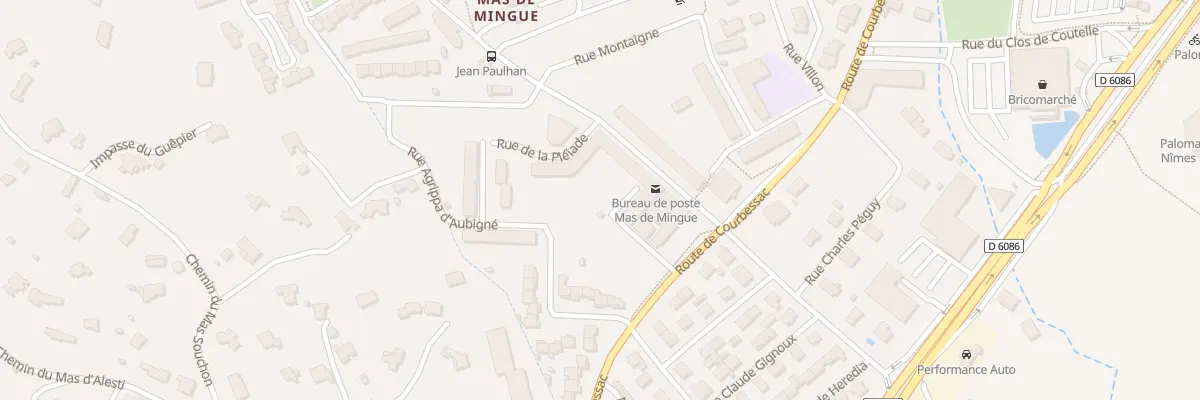 Plan du 307 Av Monseigneur Claverie à Nîmes