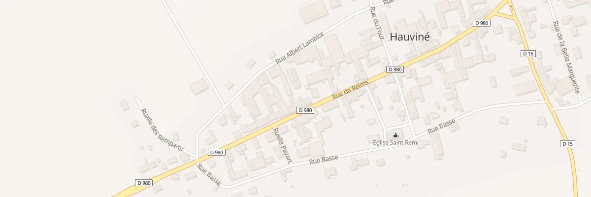 Plan du 16 Rue de Reims à Hauviné