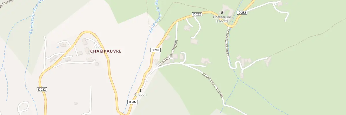Plan du 70 Che de Chapon à Accons