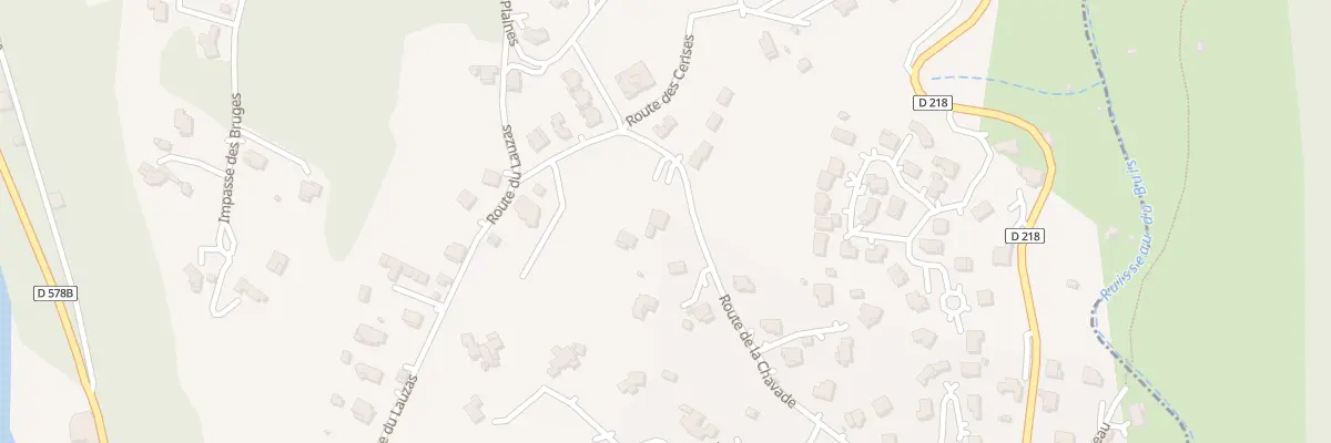 Plan du 15 Rte de la Chavade à Ucel