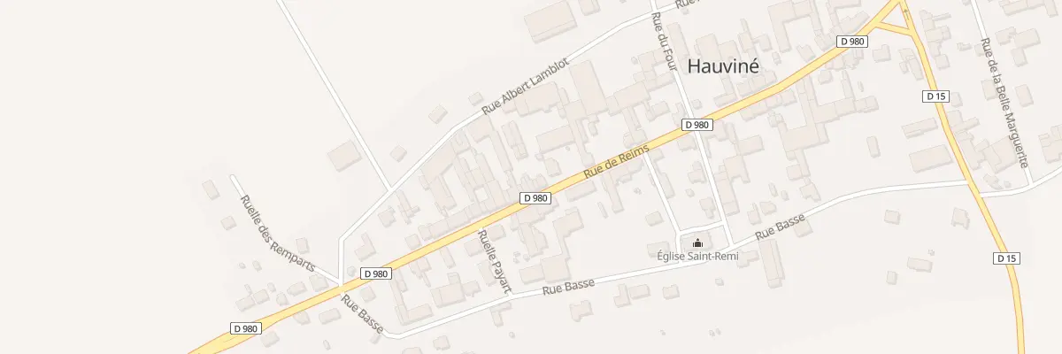 Plan du 14 Rue de Reims à Hauviné