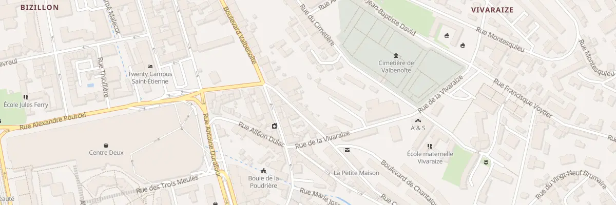 Plan du 9 Rue Crozet Boussingault à Saint-Étienne