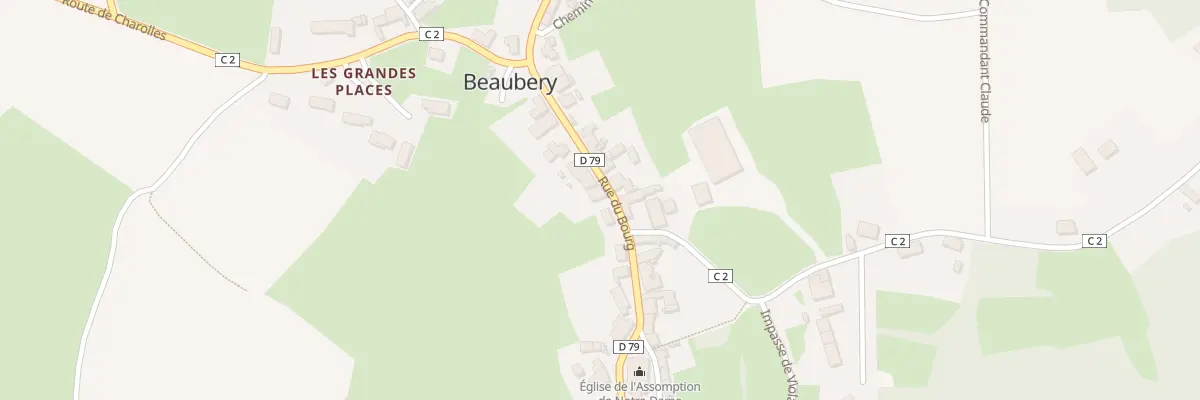 Plan du 5010 Le Bourg à Beaubery