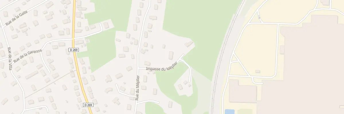 Plan du 105 Imp du Méplier à Blanzy