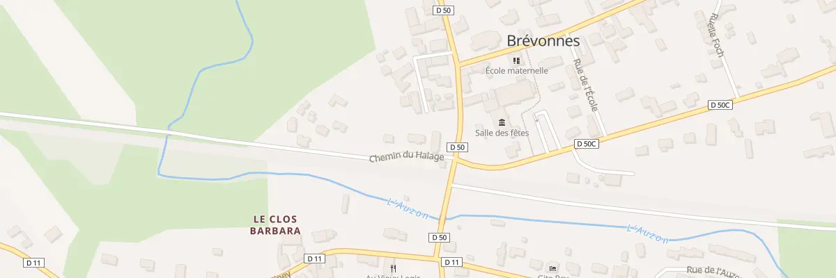 Plan du 2 Che du Halage à Brévonnes