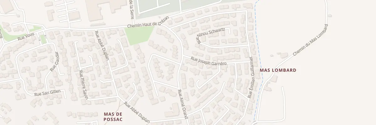 Plan du 600 Rue Aimé Orand à Nîmes