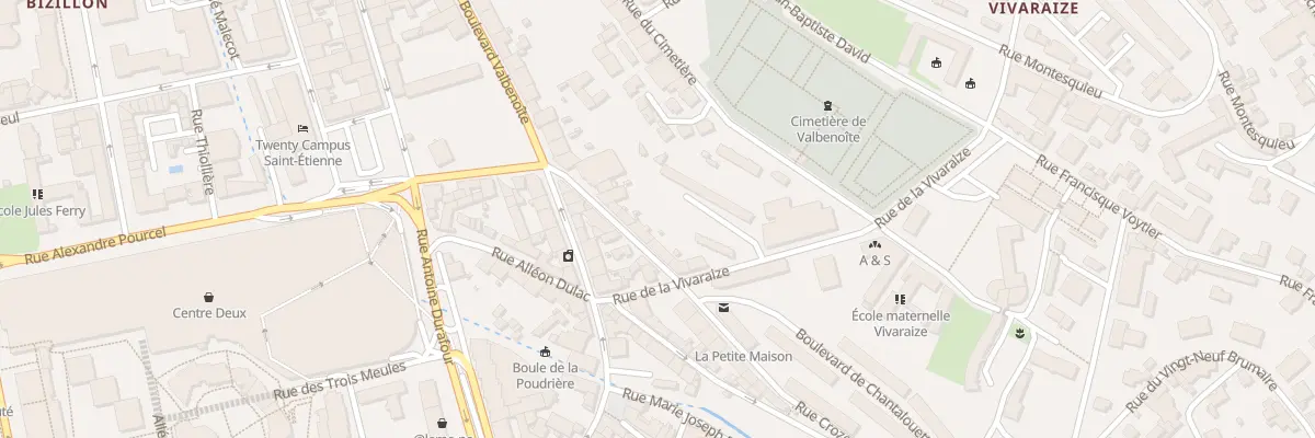 Plan du 11 Rue Crozet Boussingault à Saint-Étienne