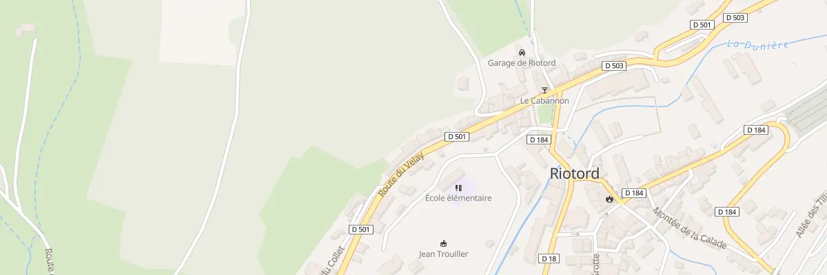 Plan du 24 Rte du Velay à Riotord