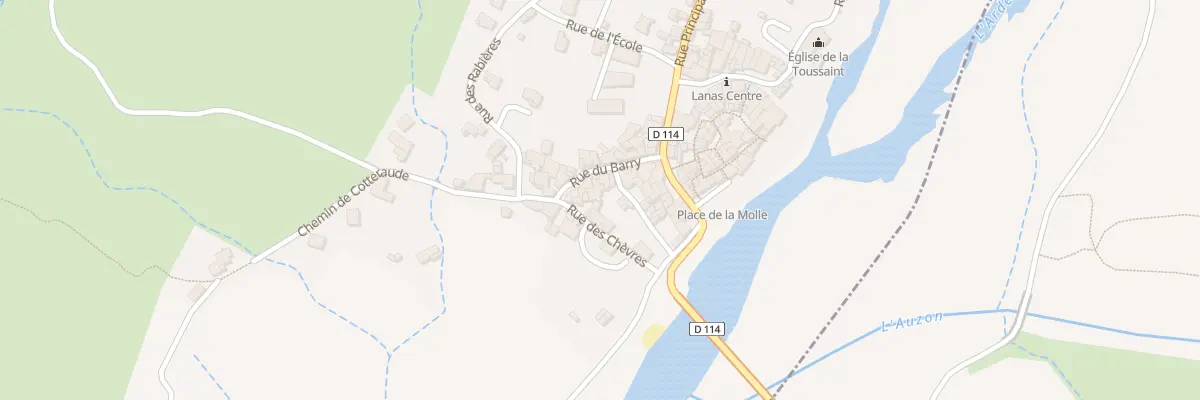 Plan du 5330 Le Village à Lanas