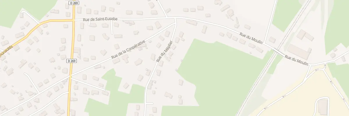 Plan du 658 Rue du Méplier à Blanzy