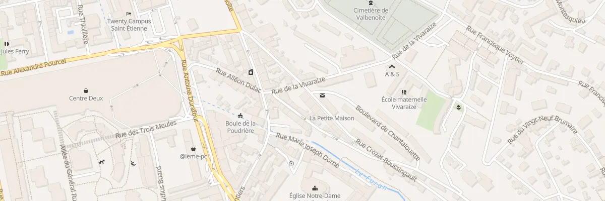 Plan du 20 Rue Crozet Boussingault à Saint-Étienne