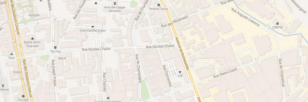 Plan du 14B Rue Parmentier à Saint-Étienne