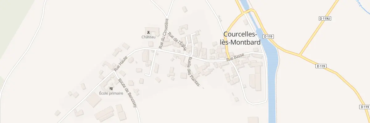 Plan du 5 Pl de la Fontaine à Courcelles-lès-Montbard