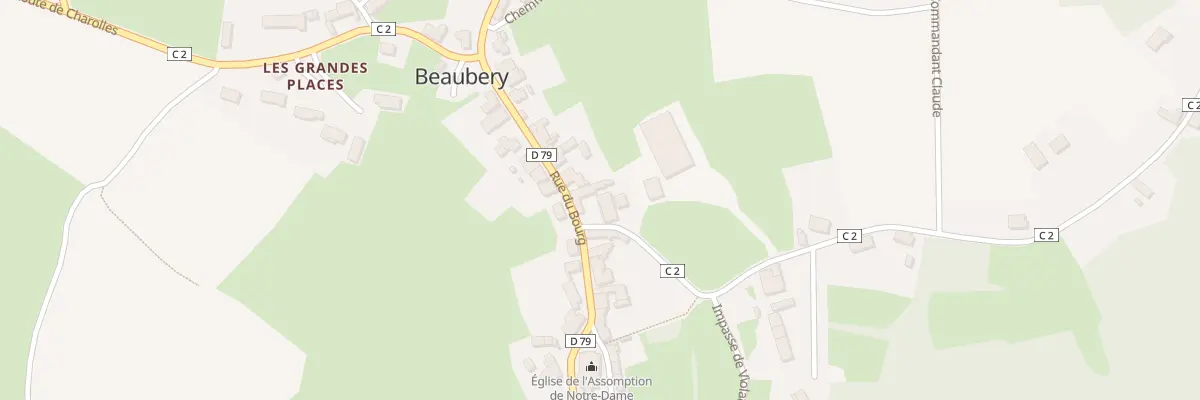 Plan du 225 Rue du Bourg à Beaubery