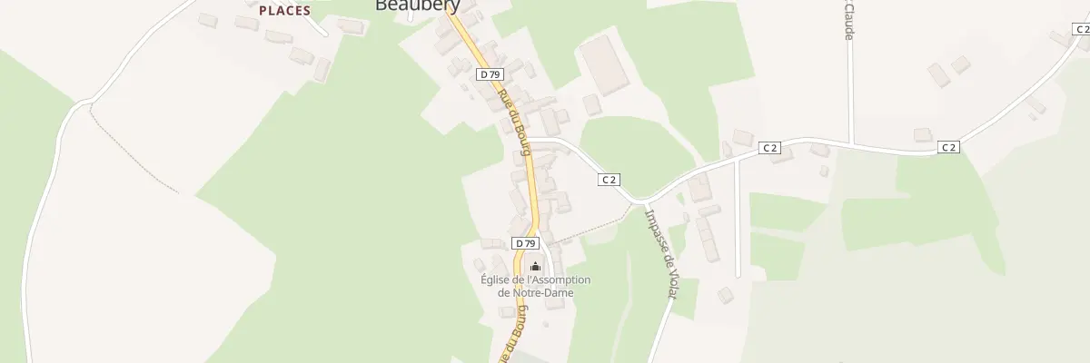 Plan du 5055 Le Bourg à Beaubery