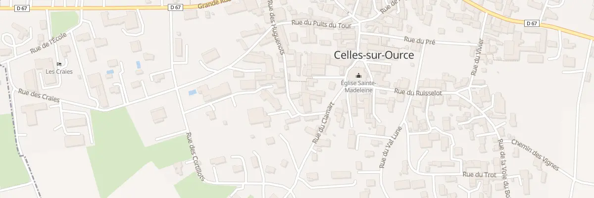 Plan du 9 Rue des Huguenots à Celles-sur-Ource