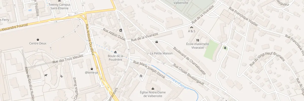 Plan du 24 Rue Crozet Boussingault à Saint-Étienne