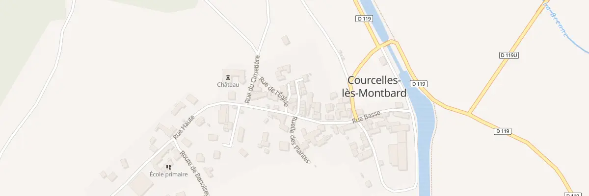 Plan du 4 Rue de l’Église à Courcelles-lès-Montbard