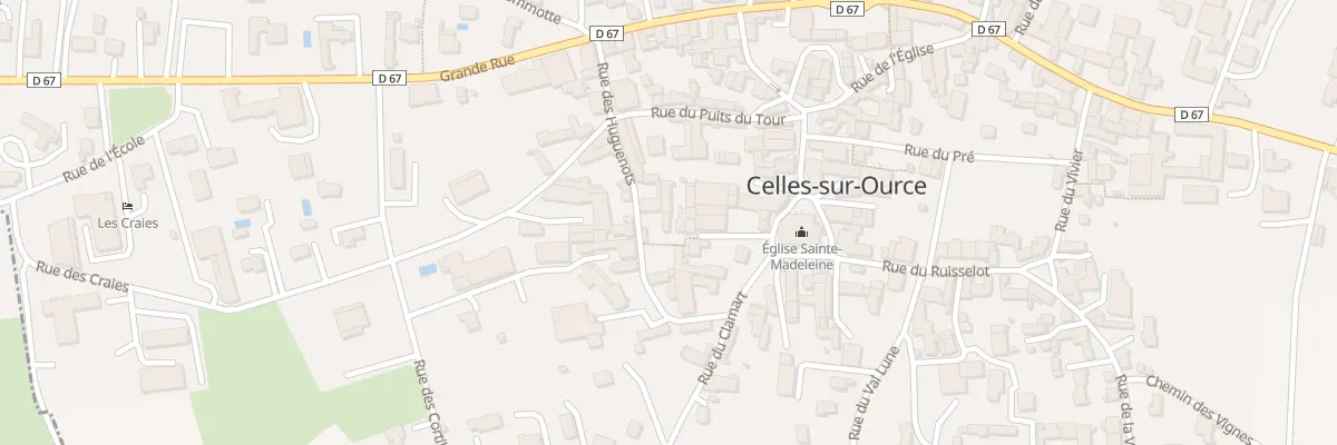 Plan du 6 Rue du Portail à Celles-sur-Ource