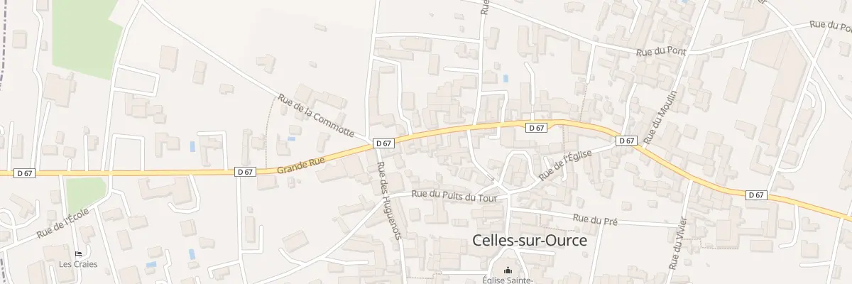 Plan du 33 Gr Grande Rue à Celles-sur-Ource