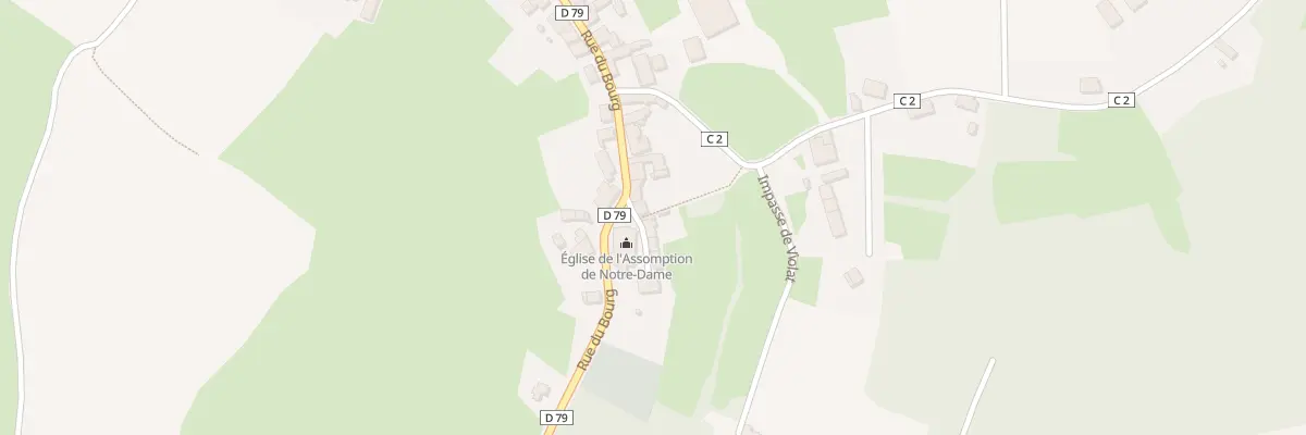Plan du 15 Imp de la Cure à Beaubery