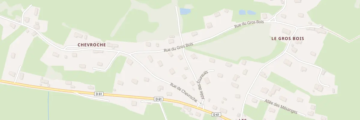 Plan du 13 Rue du Gros Bois à Saint-Sernin-du-Bois