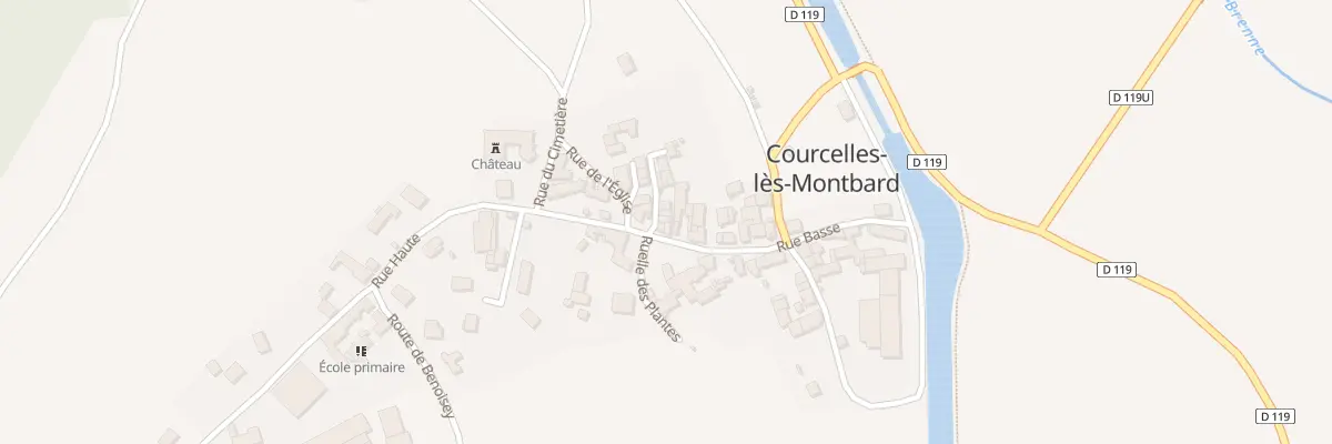 Plan du 10 Pl de la Fontaine à Courcelles-lès-Montbard