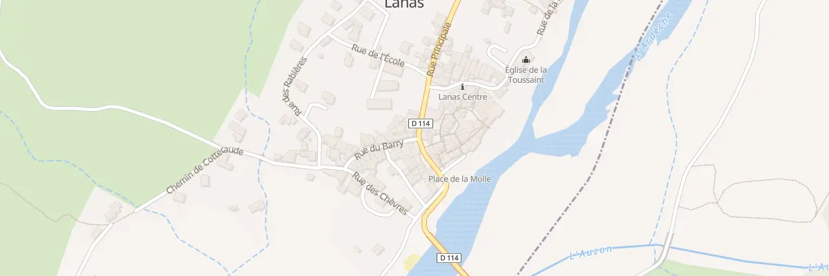 Plan du 71 Rue Principale à Lanas
