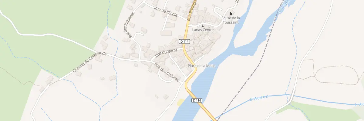 Plan du 60 Imp du Pont à Lanas