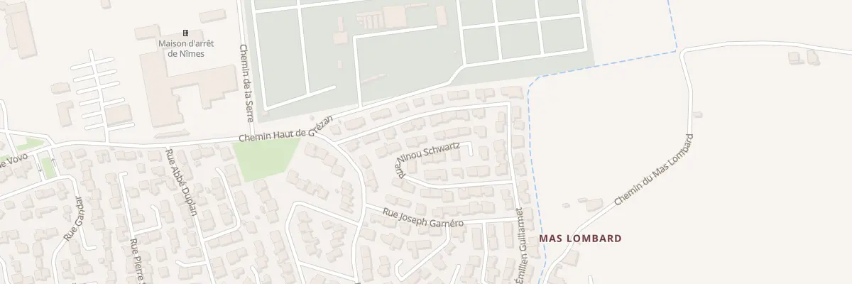 Plan du 189 Rue Ninou Schwartz à Nîmes