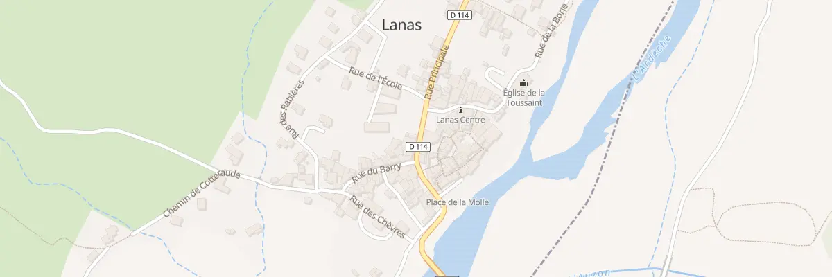 Plan du 91 Rue Principale à Lanas