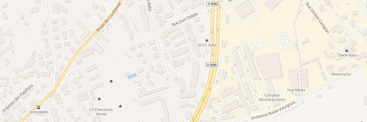 Plan du 43B Rue Jean Odelin à Nîmes
