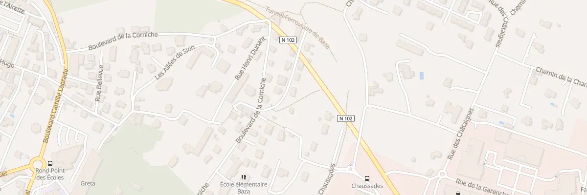 Plan du 4 Cor de Baza à Aubenas