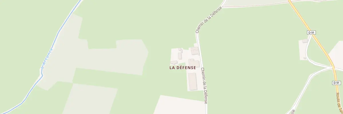 Plan du 416 Che de la Defense à La Guiche
