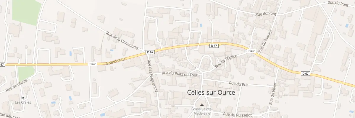 Plan du 4 Rue de la Madeleine à Celles-sur-Ource