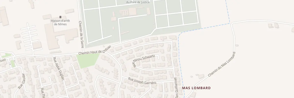 Plan du 607 Rue Emilien Guillarmet à Nîmes