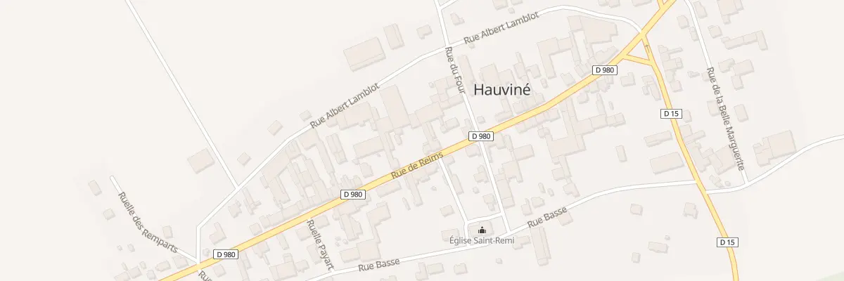 Plan du 6 Rue de Reims à Hauviné