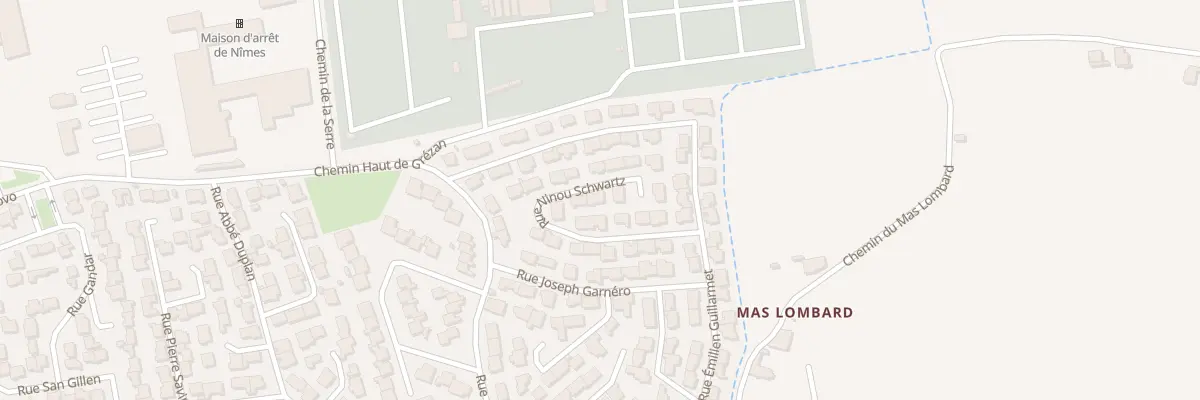 Plan du 200 Rue Ninou Schwartz à Nîmes