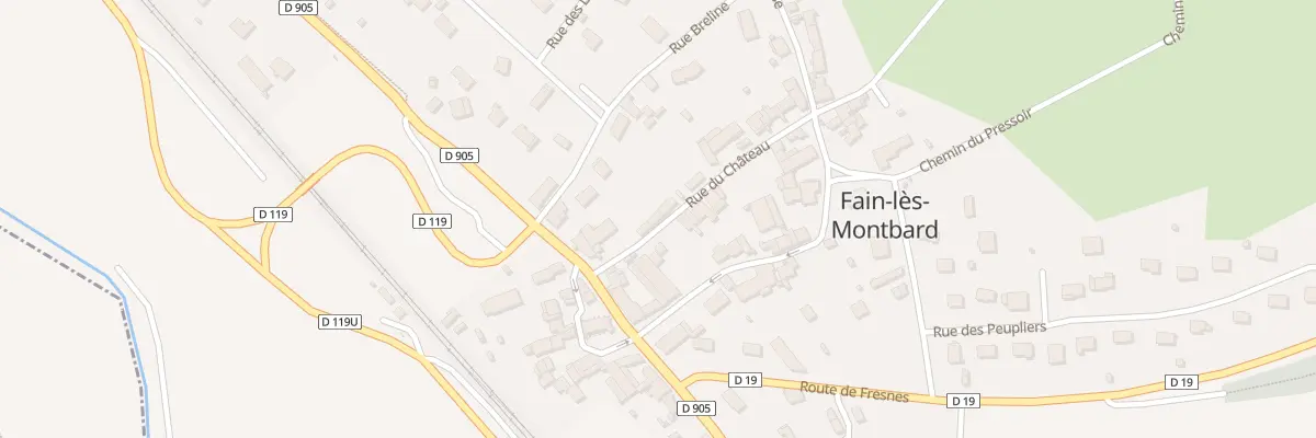 Plan du 4 Rue du Château à Fain-lès-Montbard