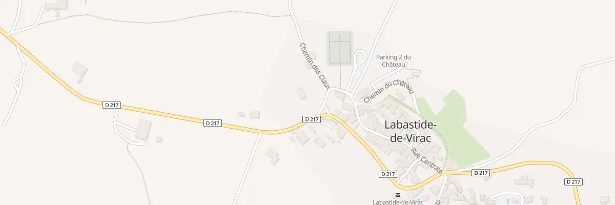Plan du 15 Les Claux à Labastide-de-Virac