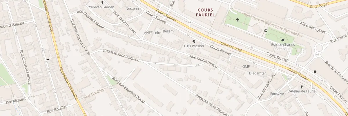 Plan du 14 Rue Montesquieu à Saint-Étienne