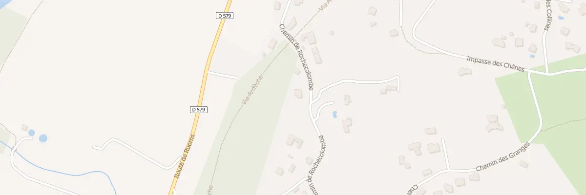Plan du 200 Che de Rochecolombe à Saint-Maurice-d’Ardèche