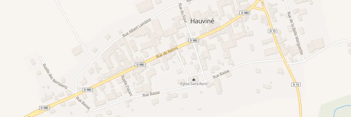 Plan du 3 Rue de Reims à Hauviné