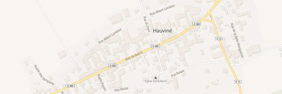 Plan du 4 Rue de Reims à Hauviné
