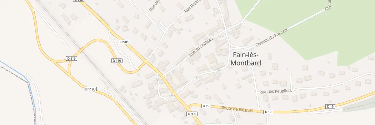 Plan du 3 Rue du Château à Fain-lès-Montbard