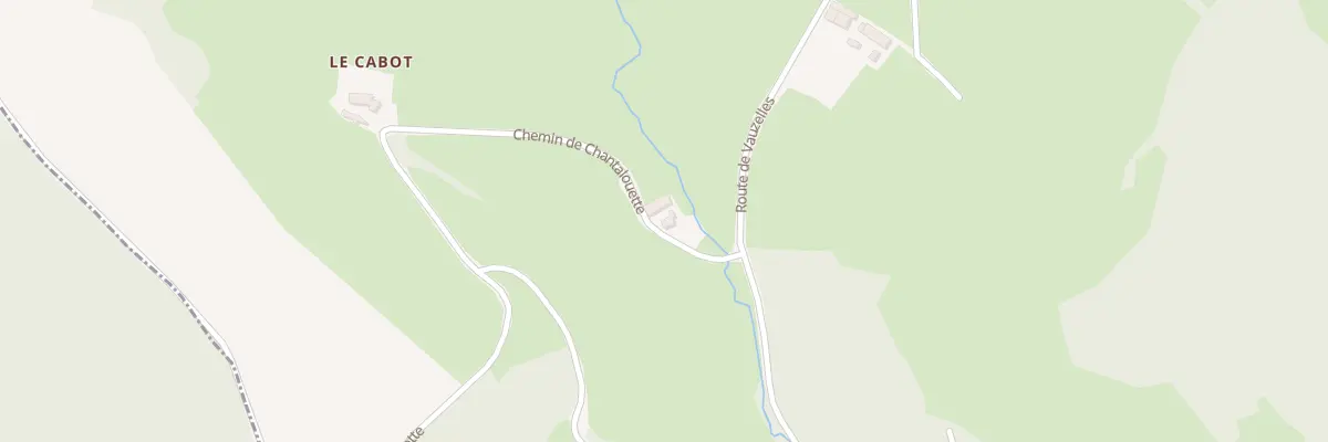 Plan du 74 Che de Chantalouette à Montmelard
